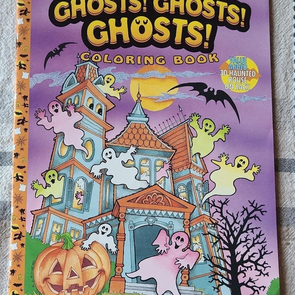 Vintage Halloween Ghosts ghosts ghosts Coloring Book